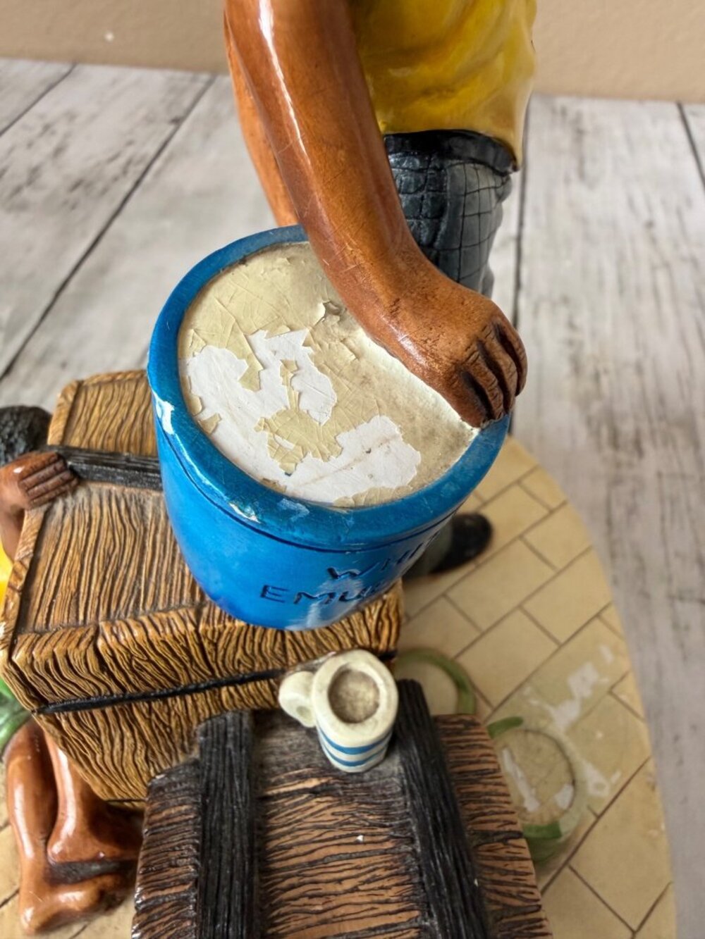 Vintage Naturecraft England Little Cherub Figurine Ref 859 Ceramic Boy Statue - Picture 14 of 16